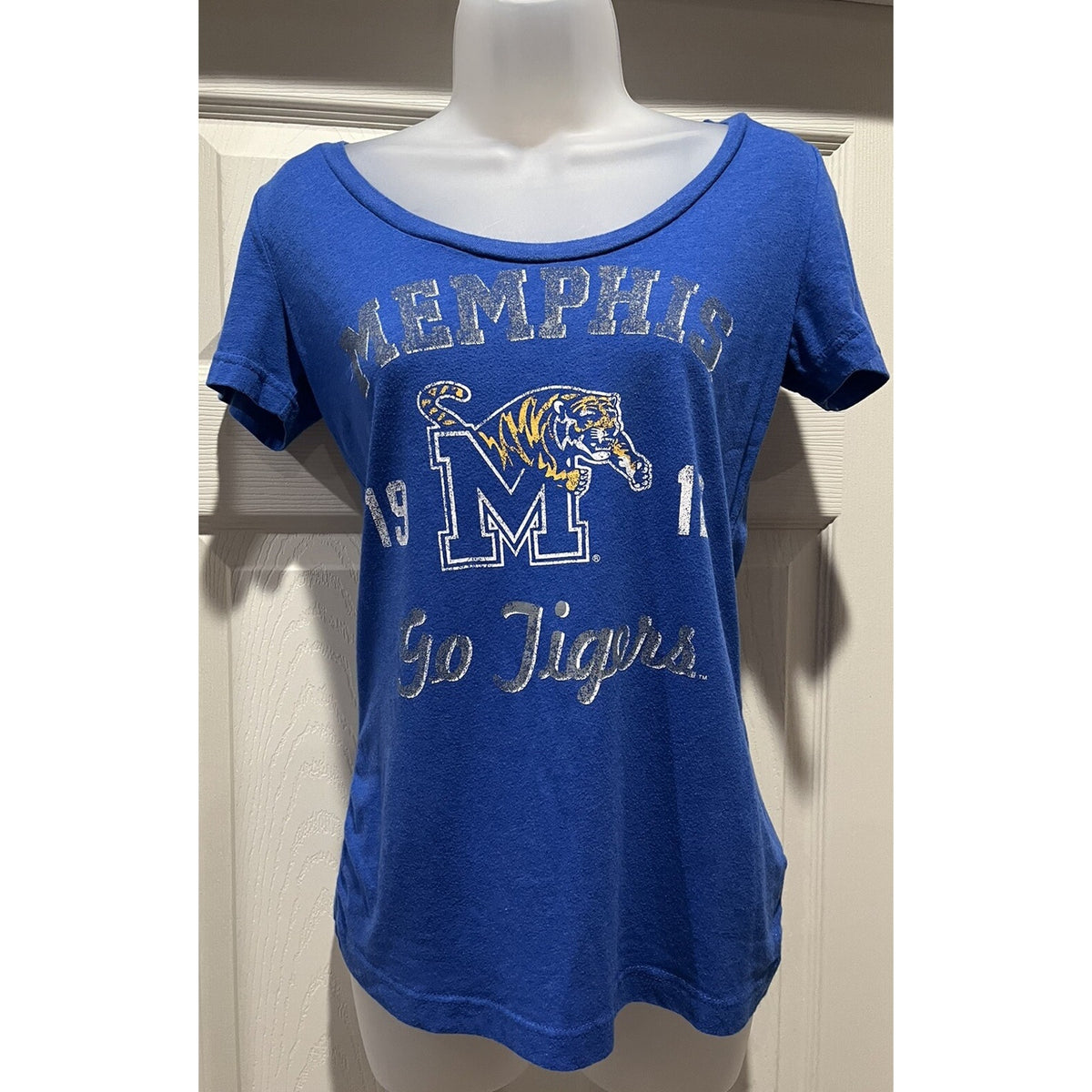 Memphis Tigers U of M 1912 Pro Edge Blue Go Tigers Juniors Size Small