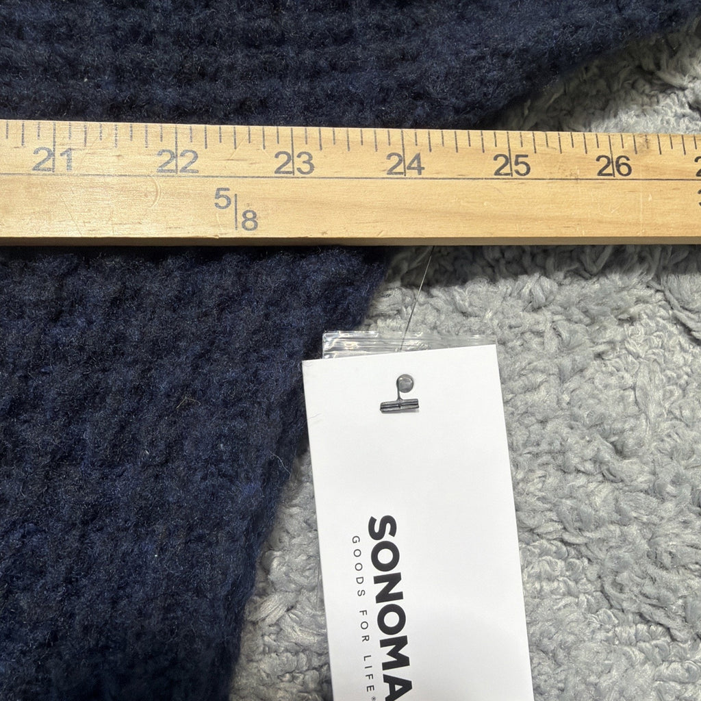 SONOMA GOODS FOR LIFE SUPER SOFT BUTTON FRONT CARDIGAN SIZE M NAVY BLUE NWT