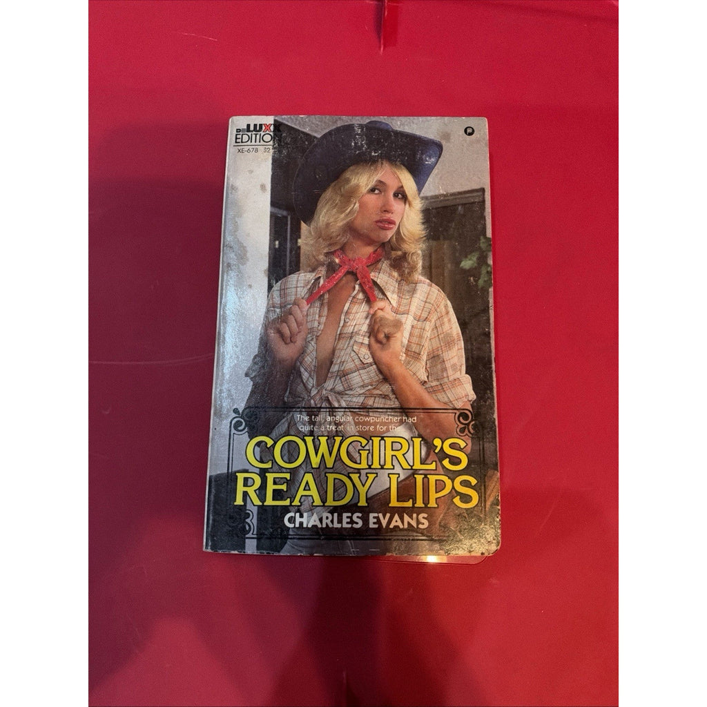 Cowgirl’s Ready Lips Charles Evans De Luxx Edition XE-678 Vintage Paperback