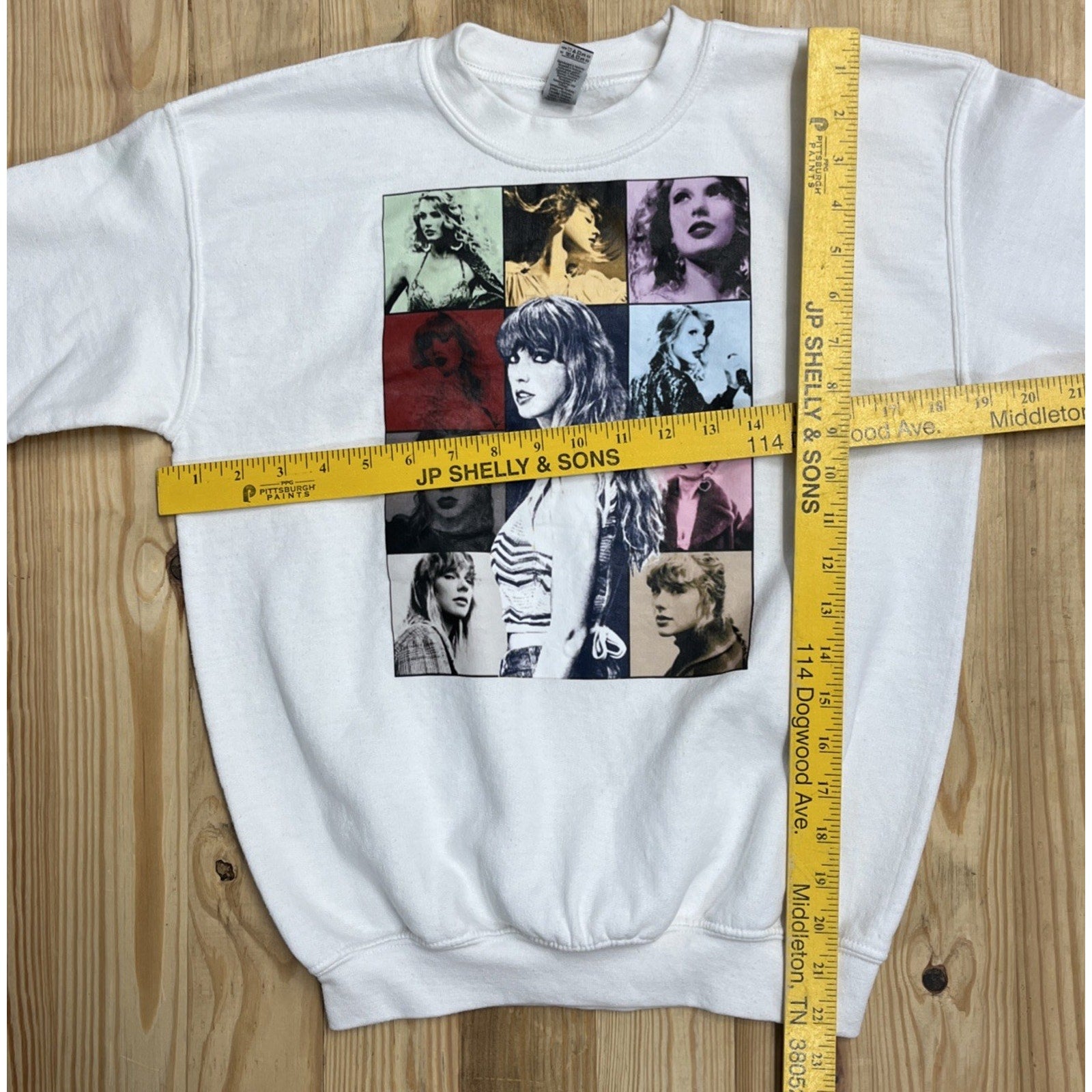 Taylor Swift The Eras Tour Remake Sweater Cream With Colored Taylor L