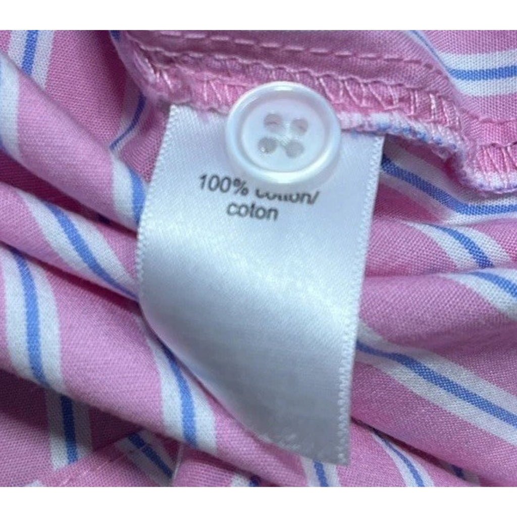 Maurices Womens Size M Striped Long Sleeve Button Front Shirt