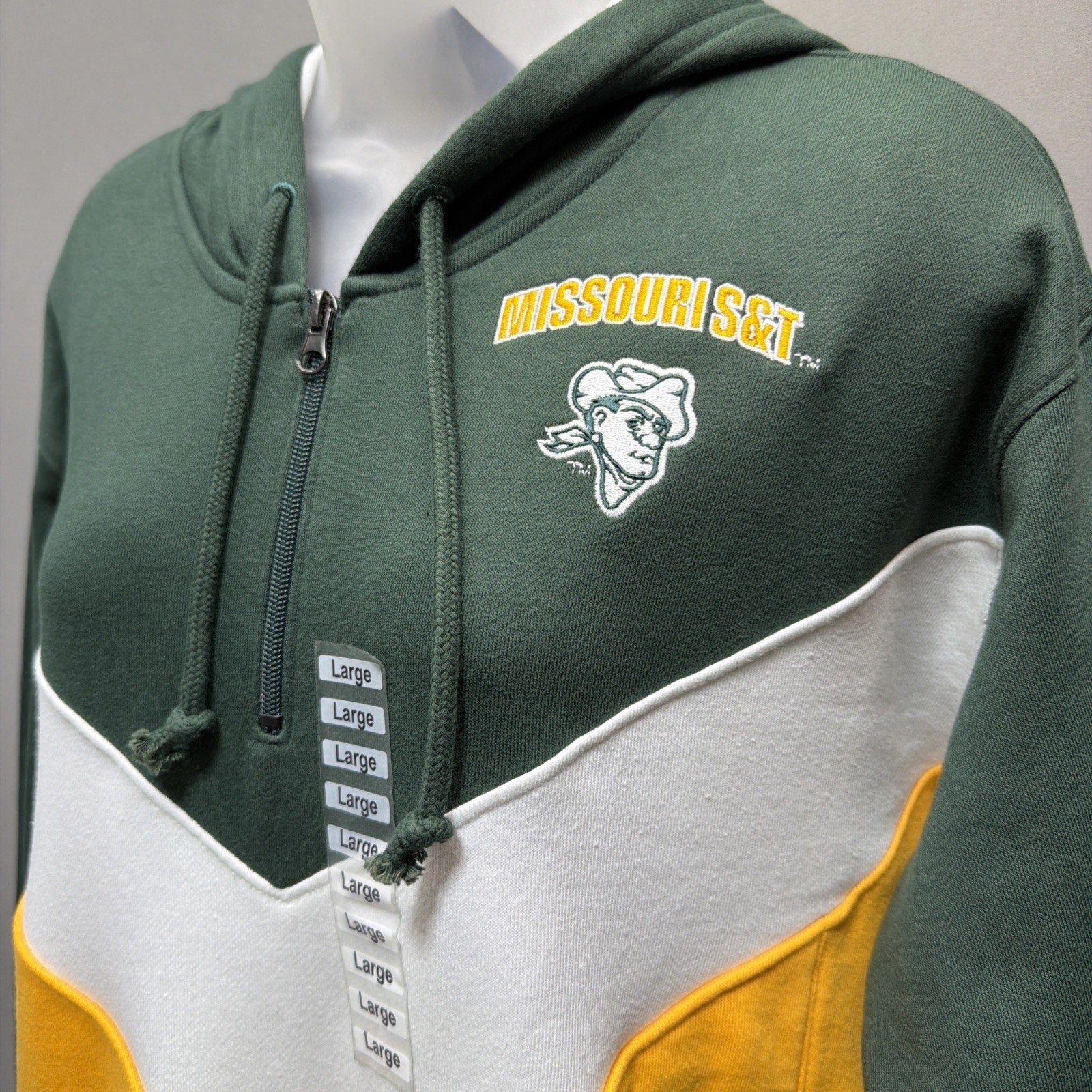 Missouri S&T Miners NCAA College Champion Hoodie Sweatshirt Size Large NWT