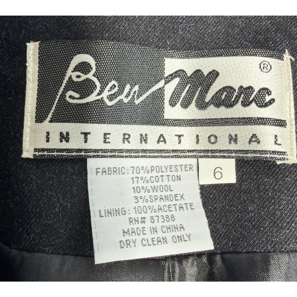 Vintage Ben Marc International Wool Blend Gray Blazer - Women’s Size 6