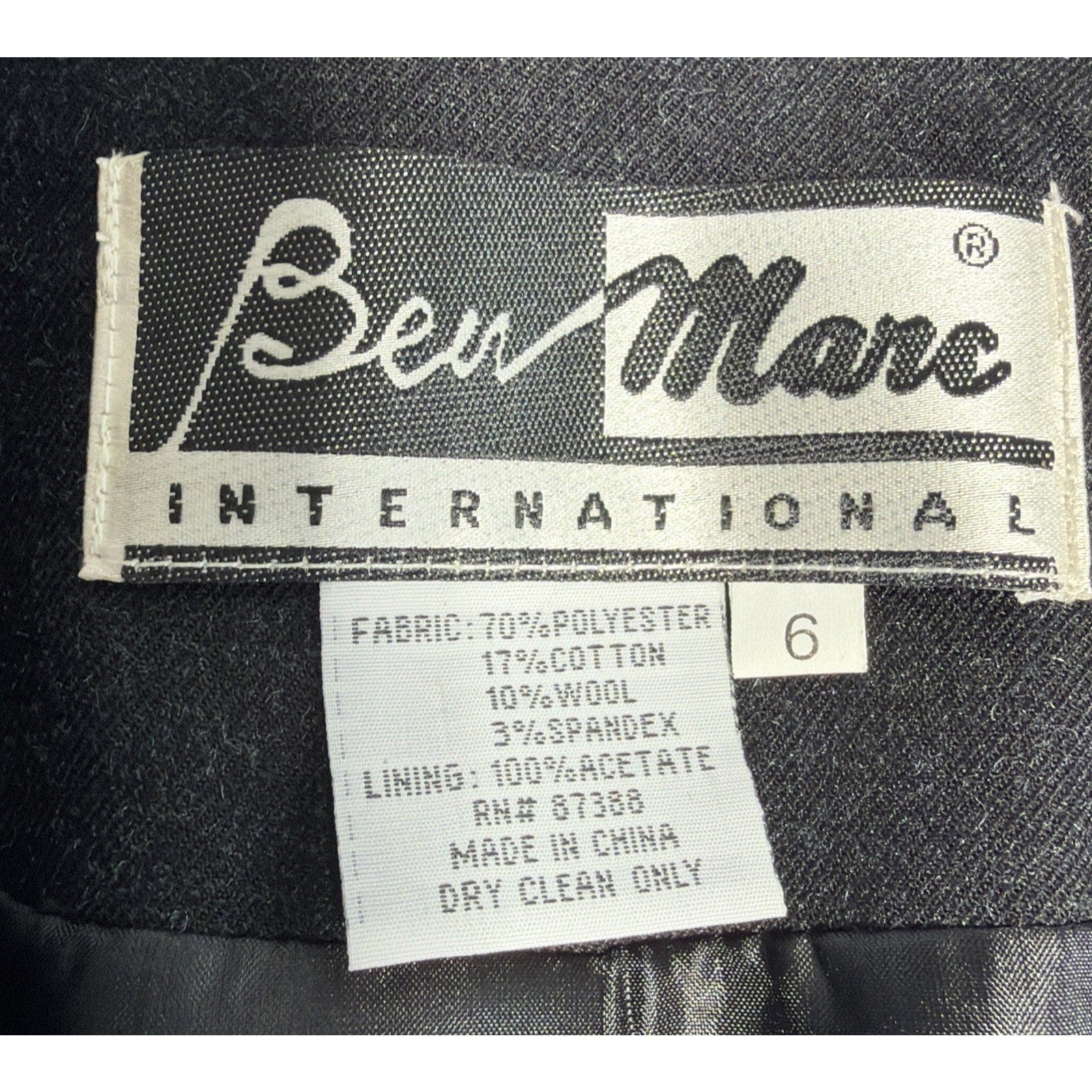 Vintage Ben Marc International Wool Blend Gray Blazer - Women’s Size 6