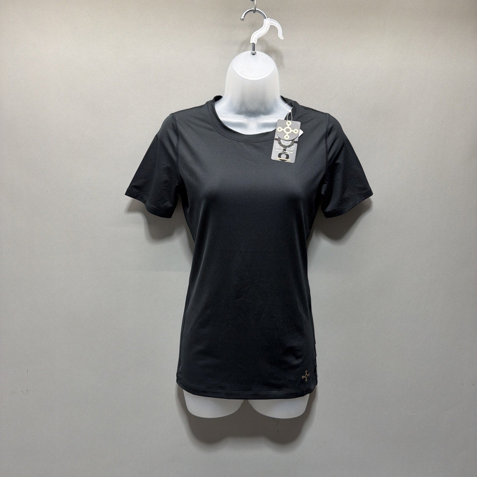 Tommie Copper Core Compression Crew Neck T Shirt Black Womens M NWT