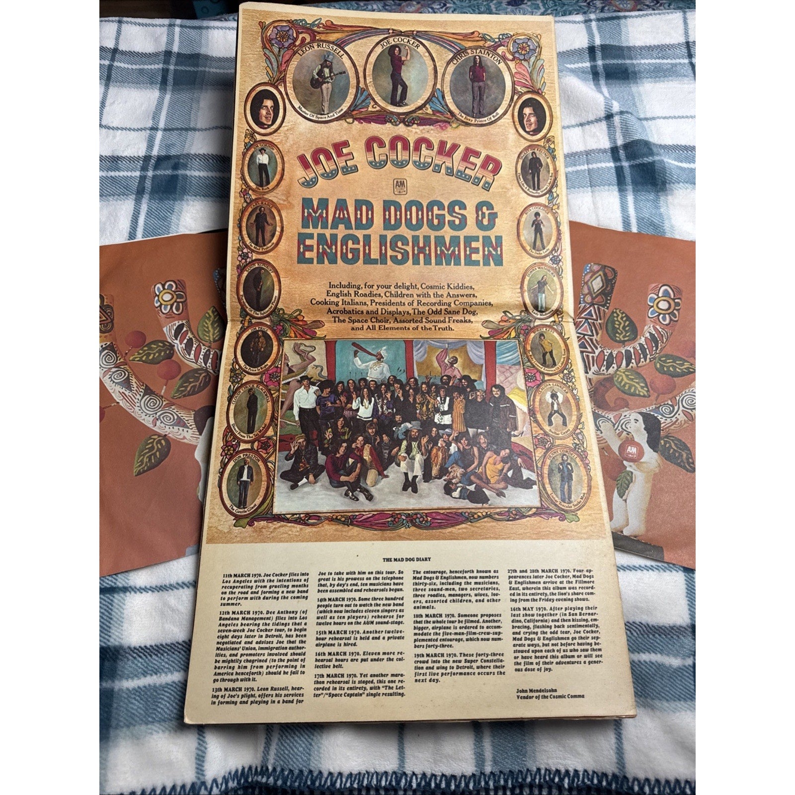 Joe Cocker Mad Dogs & Englishmen A&M Records Double Vinyl LP Excellent. 1970