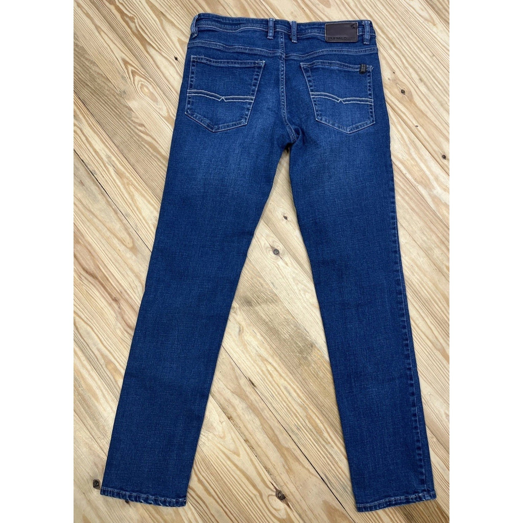 Buffalo David Bitton Jeans Mens 32x34 Blue Jackson-X Straight Stretch Denim