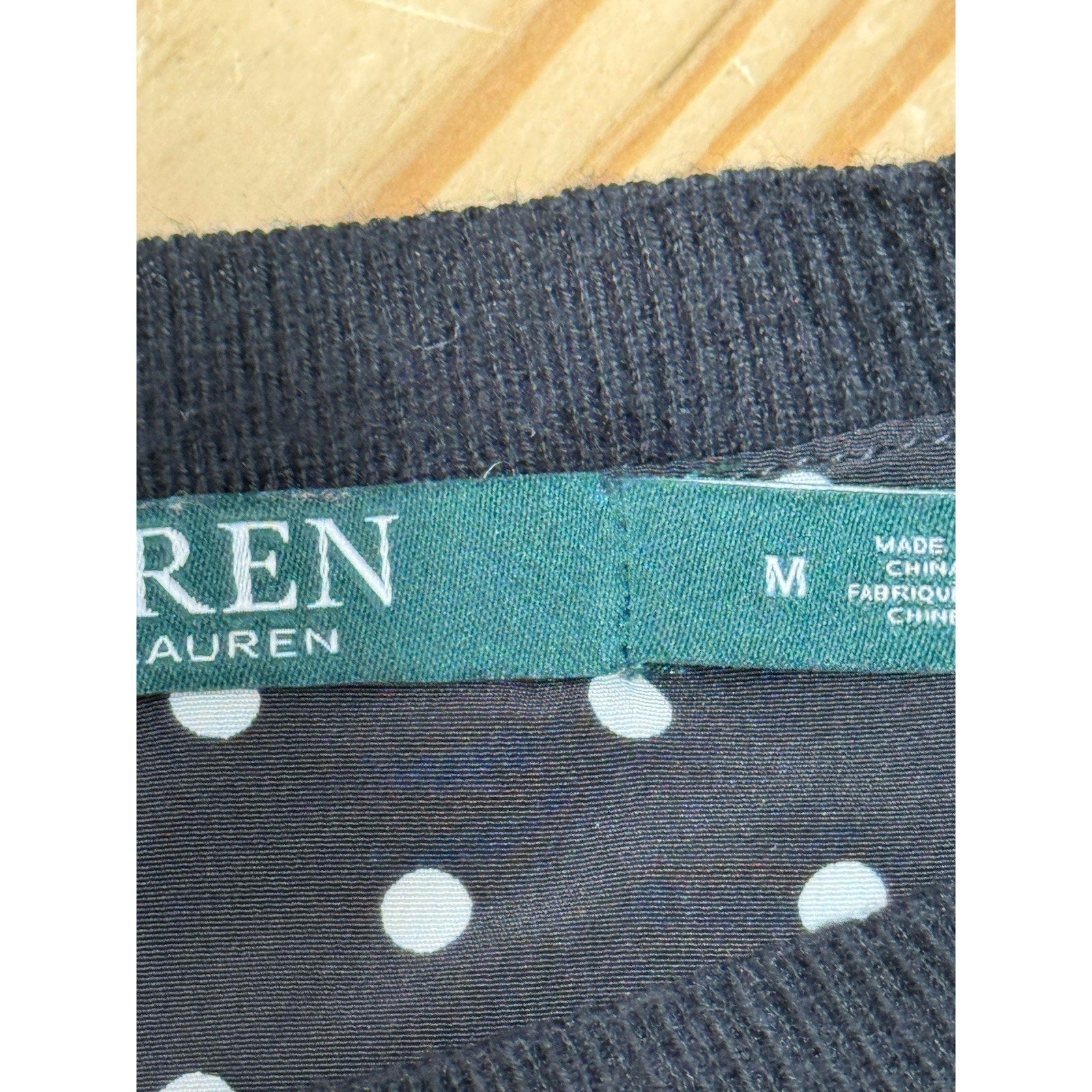 Ralph Lauren Sweater Size L Layered Pullover Jumper Preppy Round Neck