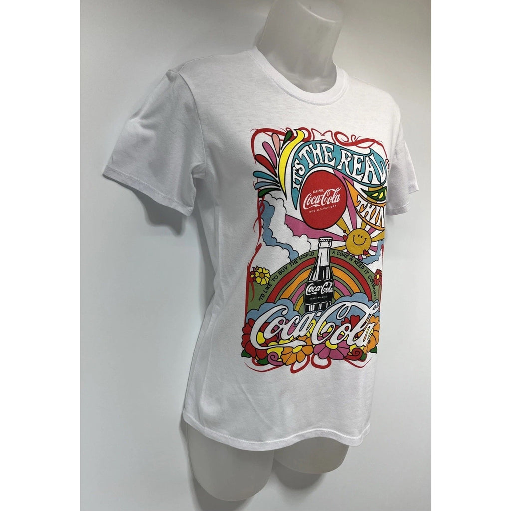 Coke Its the Real Thing XS White Short Sleeve T-Shirt.