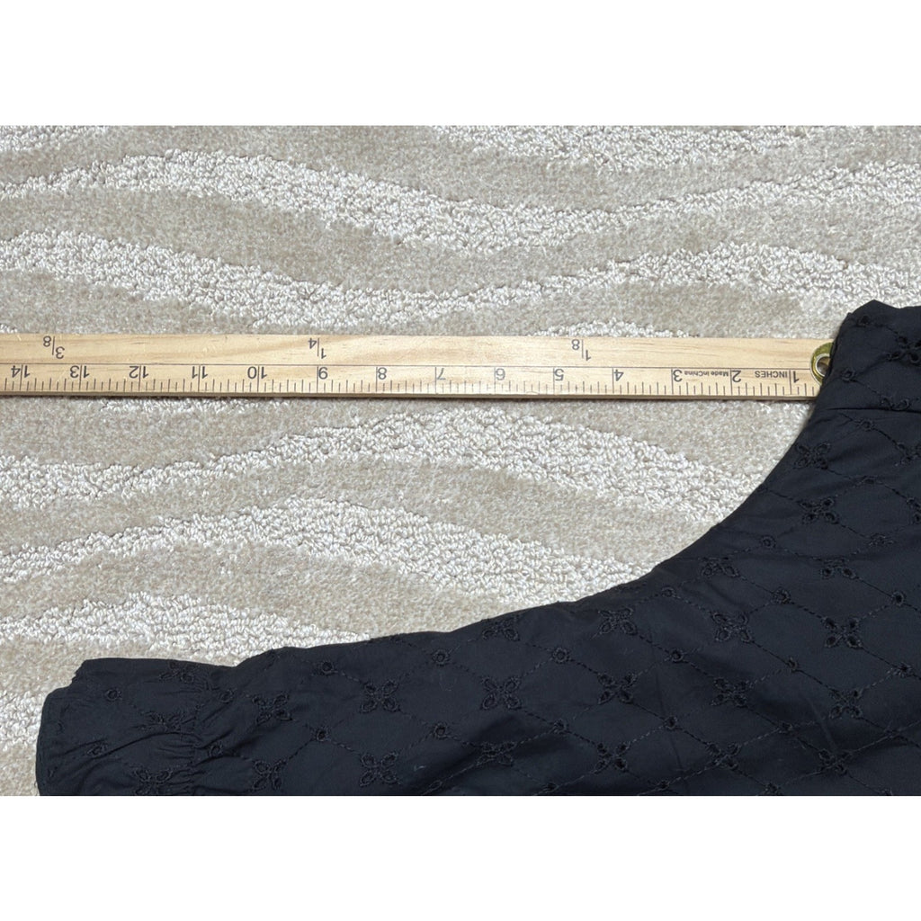 GAP Black Eyelet High Rise Shorts Lined Plus Size XL Summer 100% Cotton NWT