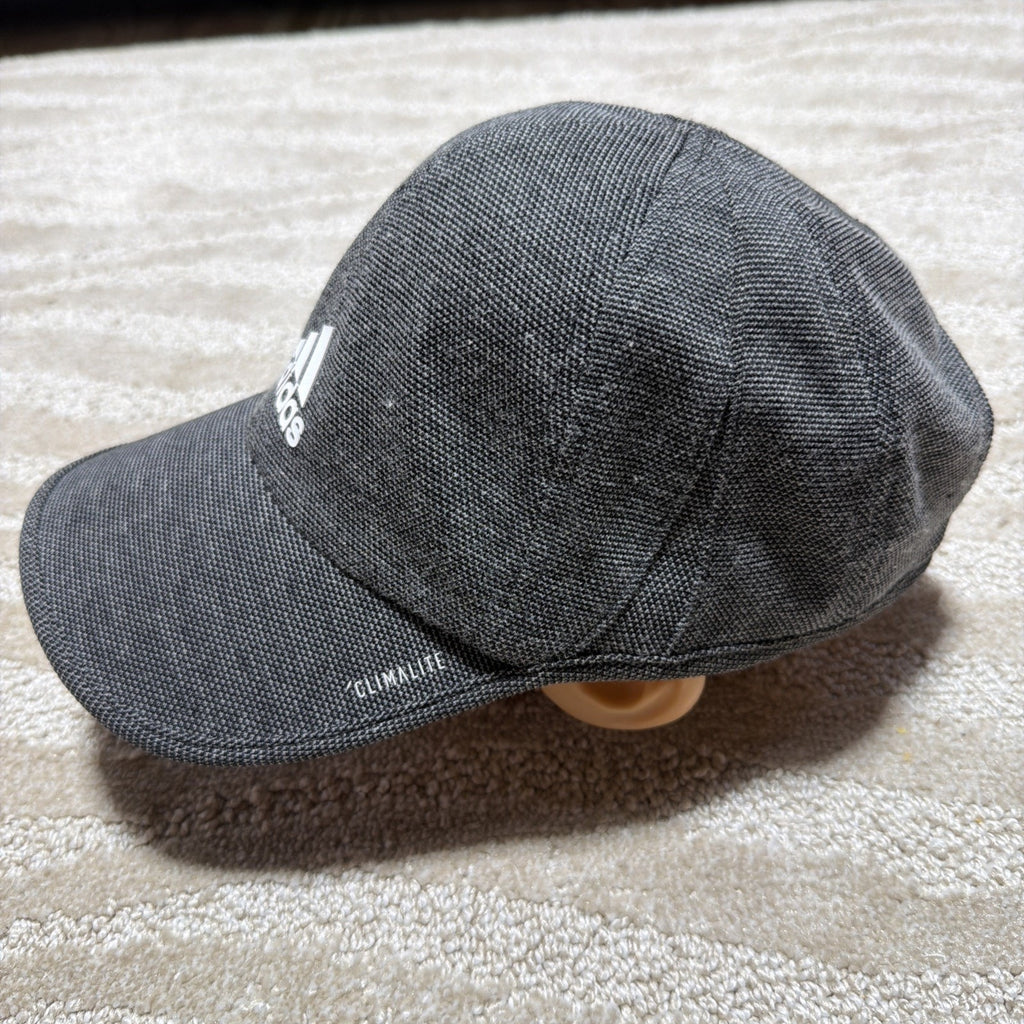Adidas Climalite Cap Hat Small/medium Men Grey Black Athletic Cap