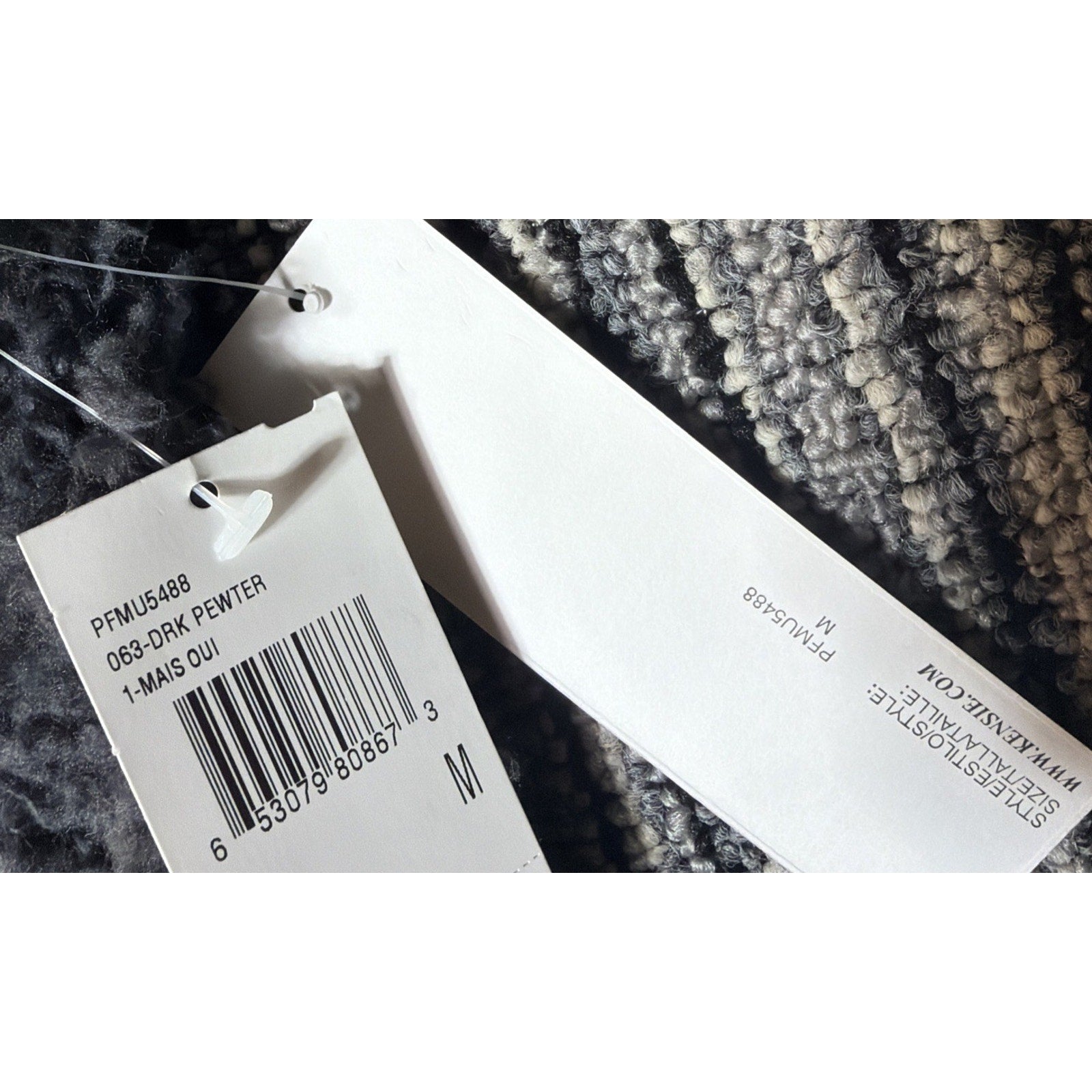 Kensie Women's Size Medium Gray Sherpa Vest Faux Fur Boutique NWT