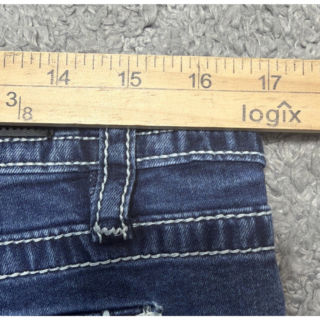 Women's Vigoss Slim Boot Heritage Fit Flap Denim Jeans Western 8/33x31