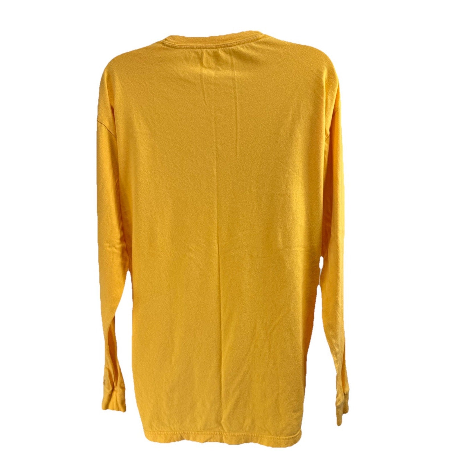 Pink Women's Long Sleeve Yellow Pull Over "PINK" Shirt Size Medium EUC