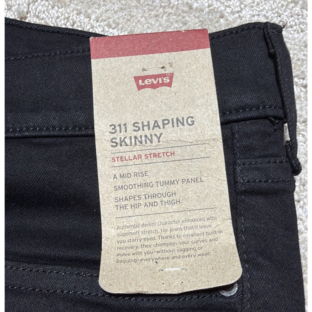 Levi’s 311 Shaping Skinny Women’s Black Jeans Size 30x30 Brand New NWT