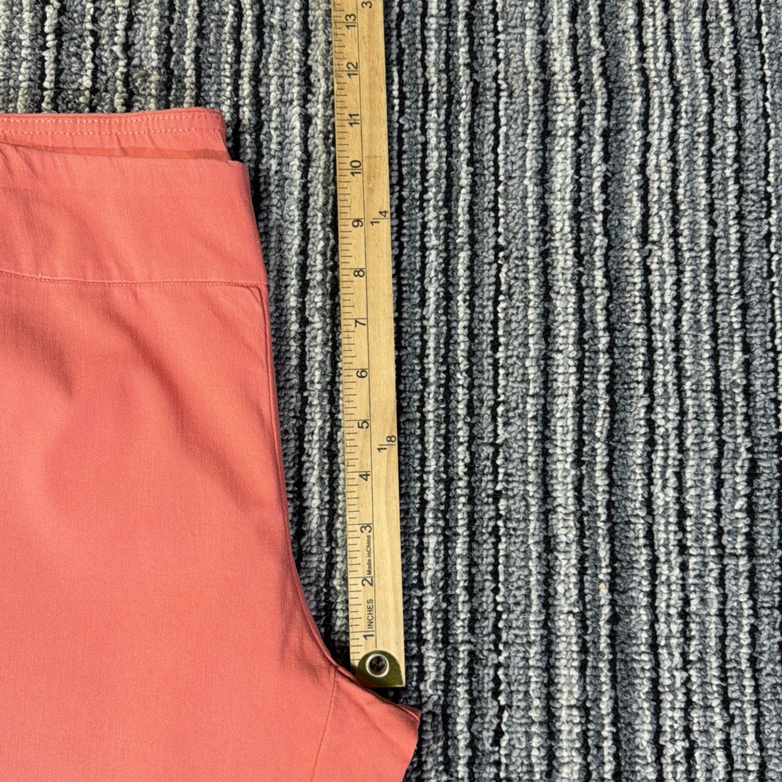 Zac & Rachel Woman Shorts Womens 14 Coral Bermuda Pull On Stretch Casual Summer