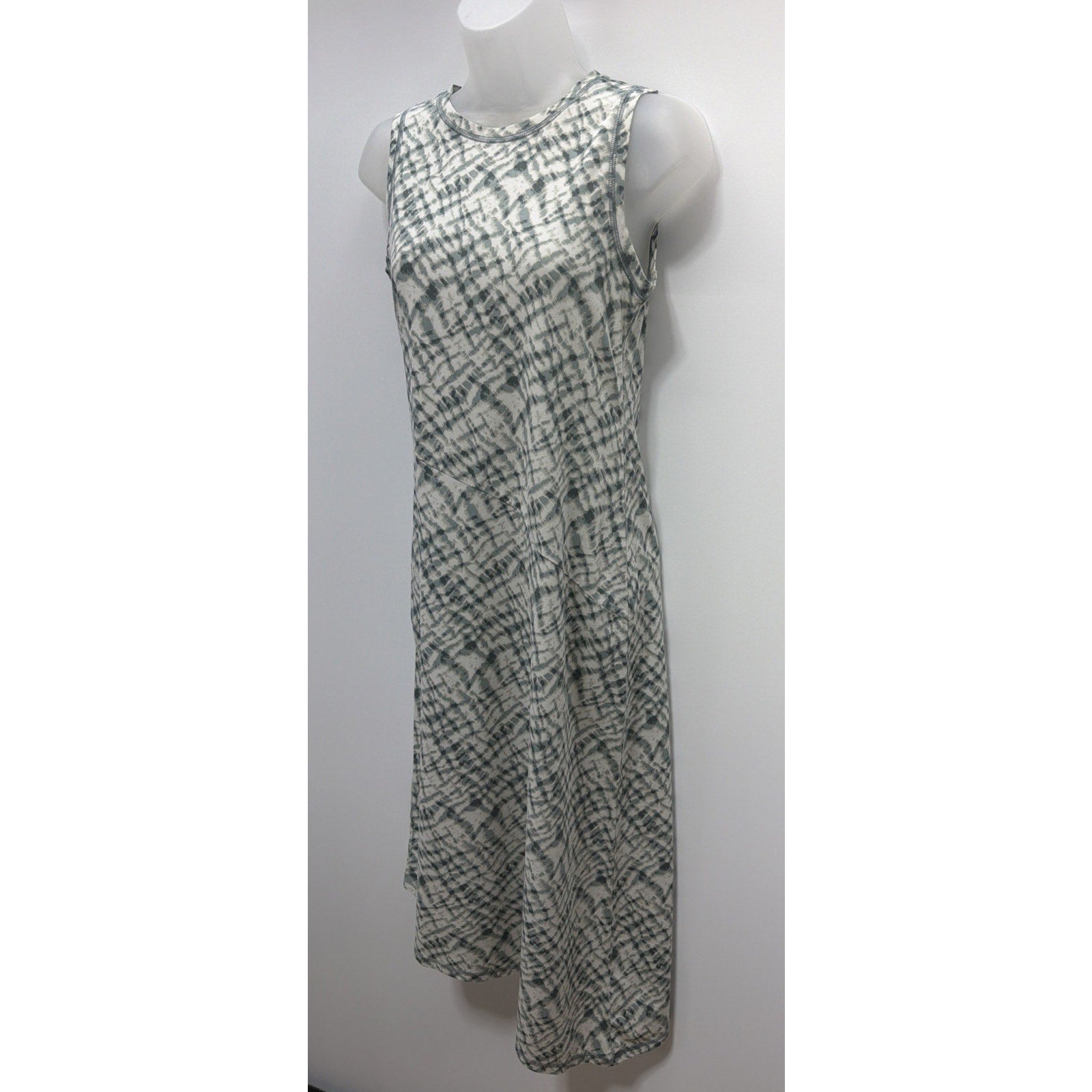 AnyBody Printed Shirbori Dress, Greenish Gray, XXS