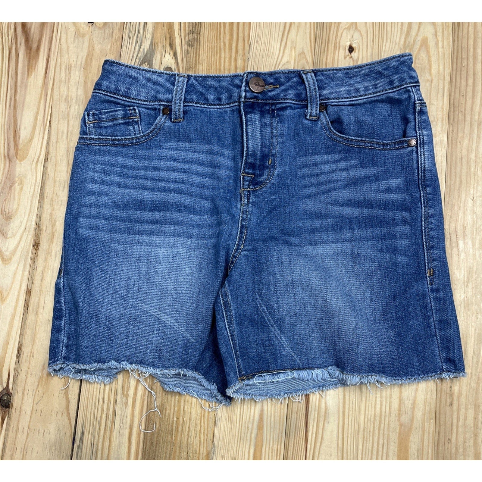 1822 Blue Denim Jean Cutoff Shorts Women Size 4
