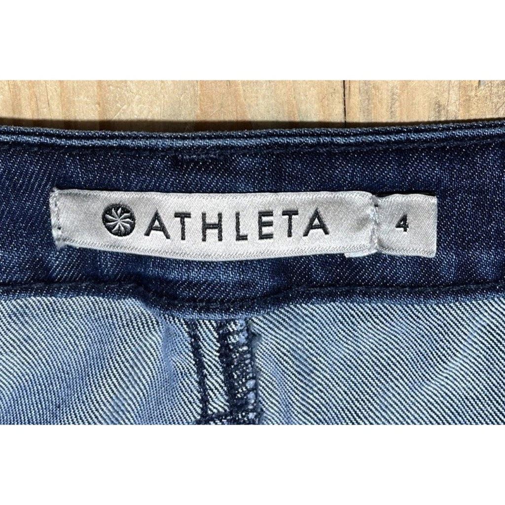 ATHLETA Dark Wash SCULPTEK Blue Stretch Denim Skinny Jeans Women's I Size 4