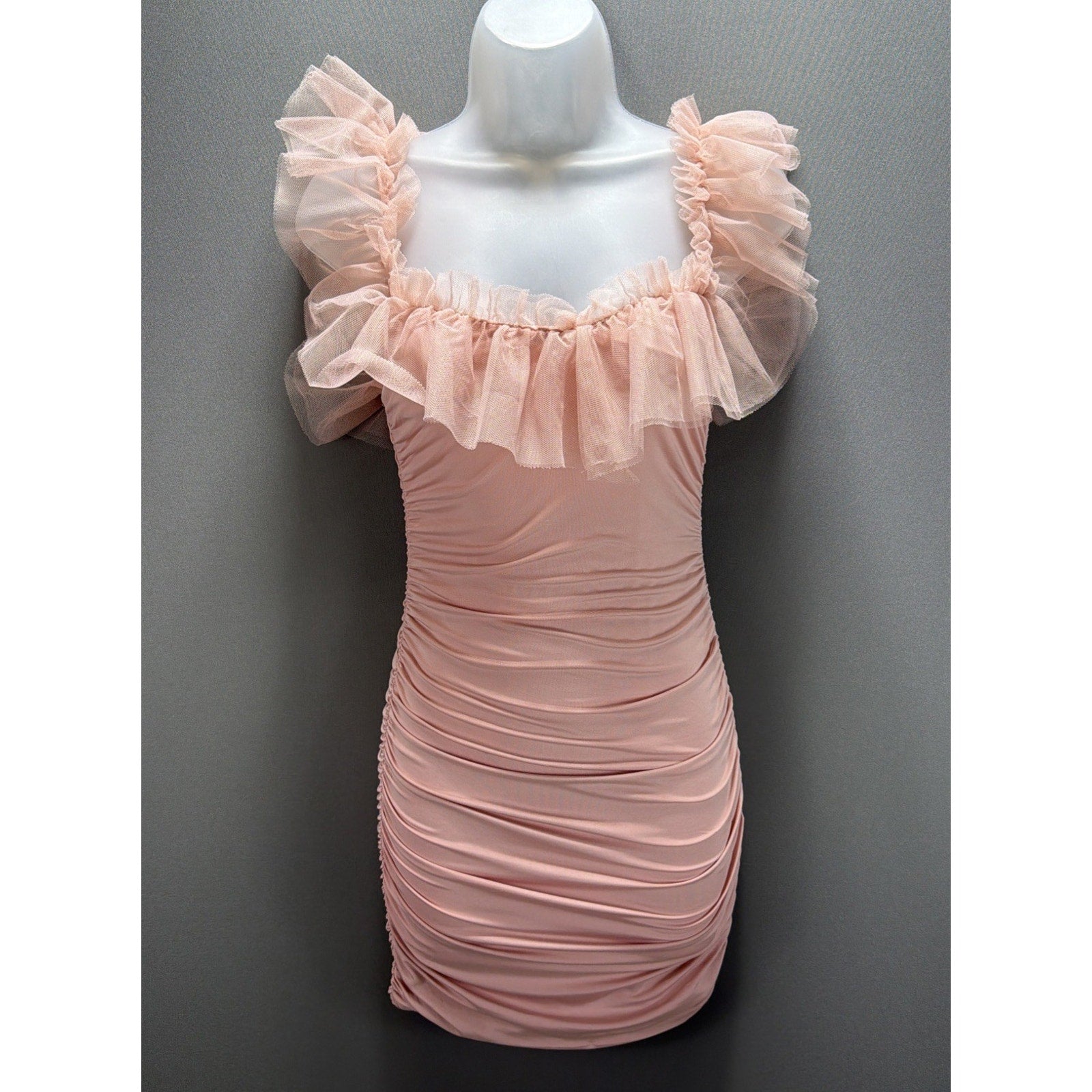 Hello Molly Pink Lace Mini Dress Size XS US 2/ AU 6