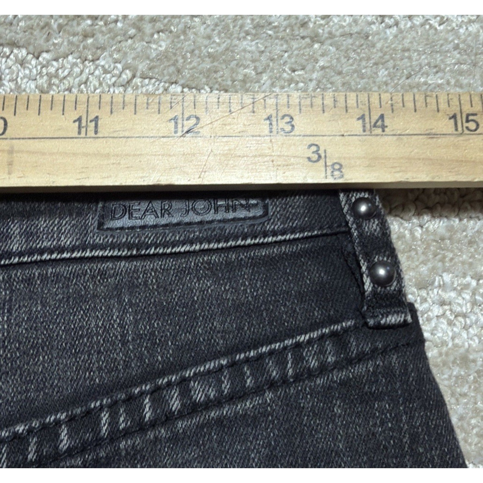 Women’s Dear John Kaylee Studded 5 Pockets Mini Skirt size 26 Stretch