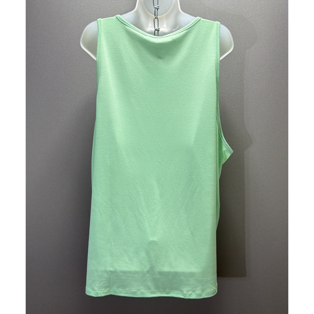 NWT Michelle Mae Lime Green Tank Top Plus Size 4XL Stretch