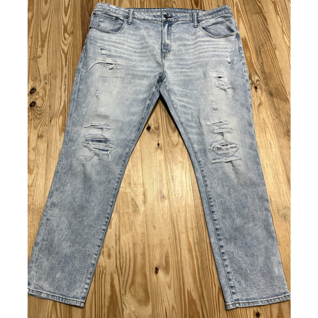 American Eagle Airflex + Temp Tech Jeans Men’s 44x32 Blue Denim Athletic Skinny
