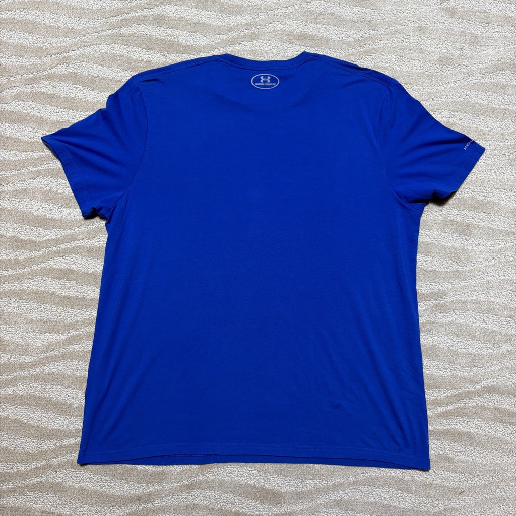 Chicago Cubs MLB World Series 2016 Under Armour Charged Blue Shirt 2XL Excellent