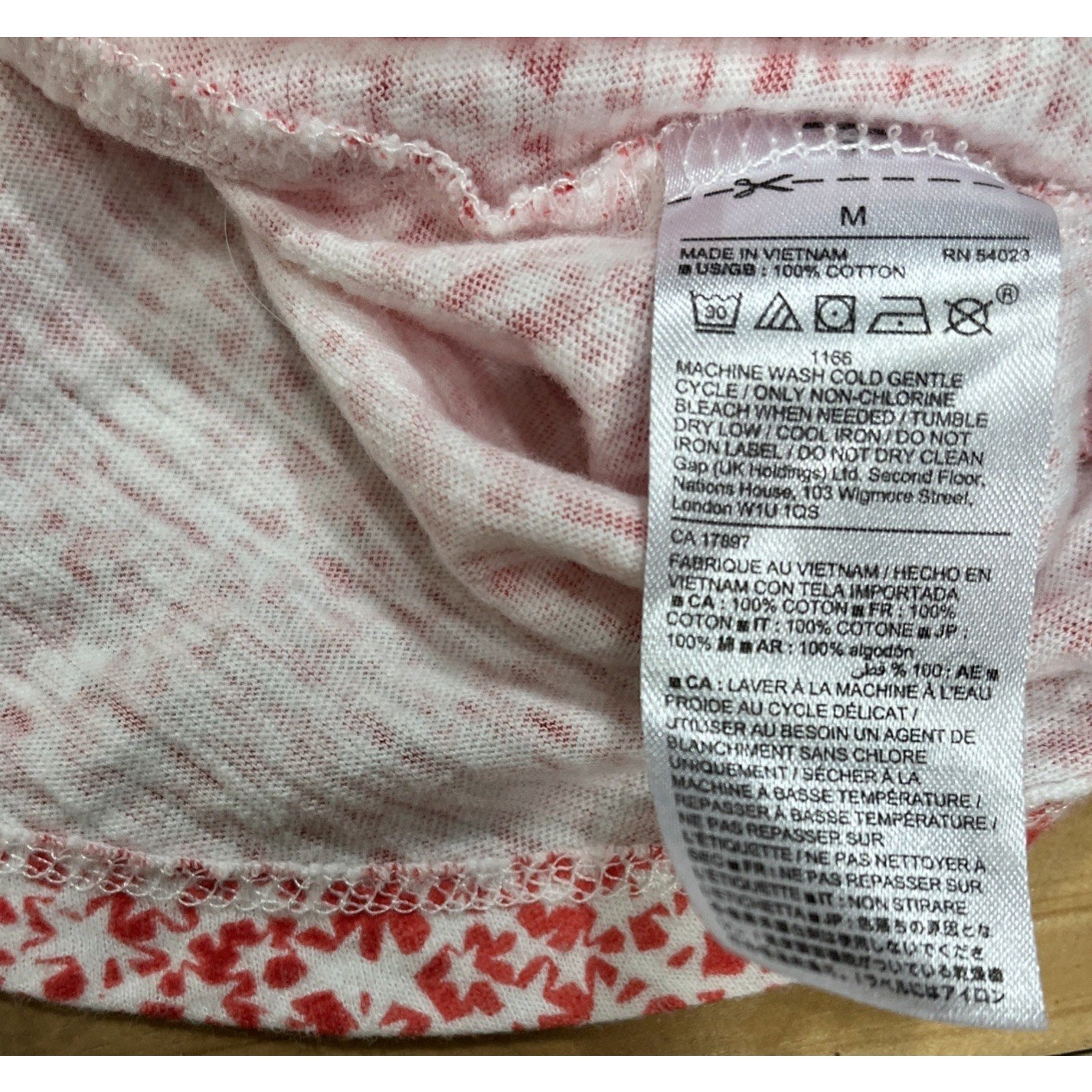 Women’s GAP Easy Tee Loose Fit Tank Top Star Print Medium