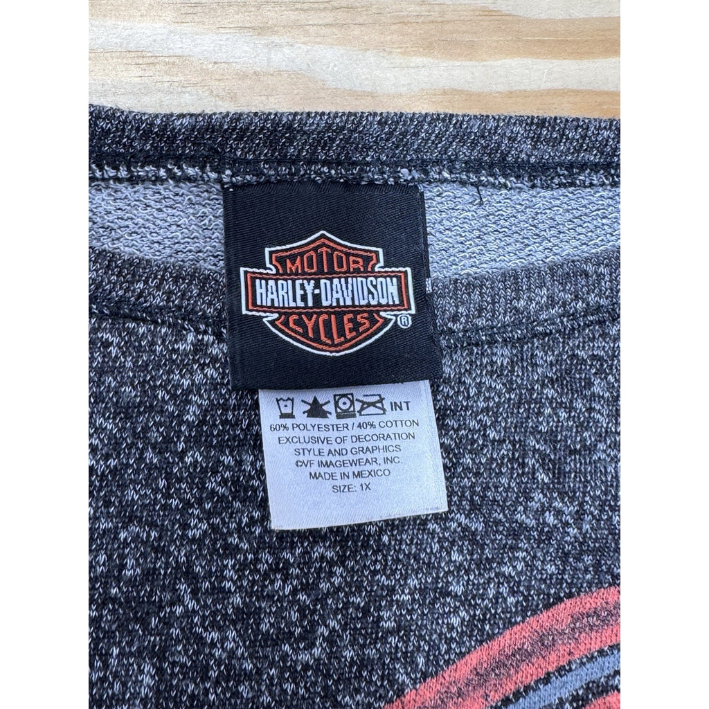 Harley Davidson Wild West Lubbock TX Shirt Long Sleeve Top Biker Women’s Size 1X