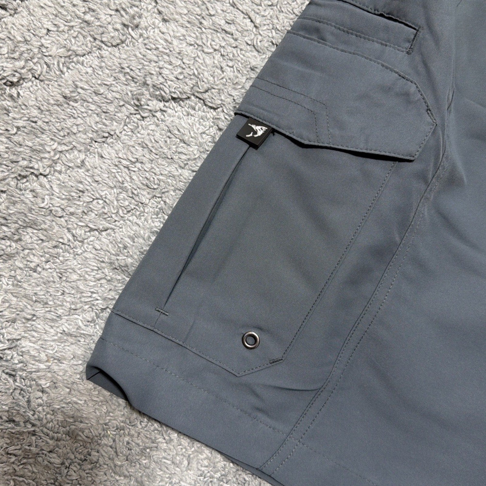 BIMINI BAY OUTFITTERS MENS 38 SHORTS SMOKE Grey NWT Active Outdoors Fishing