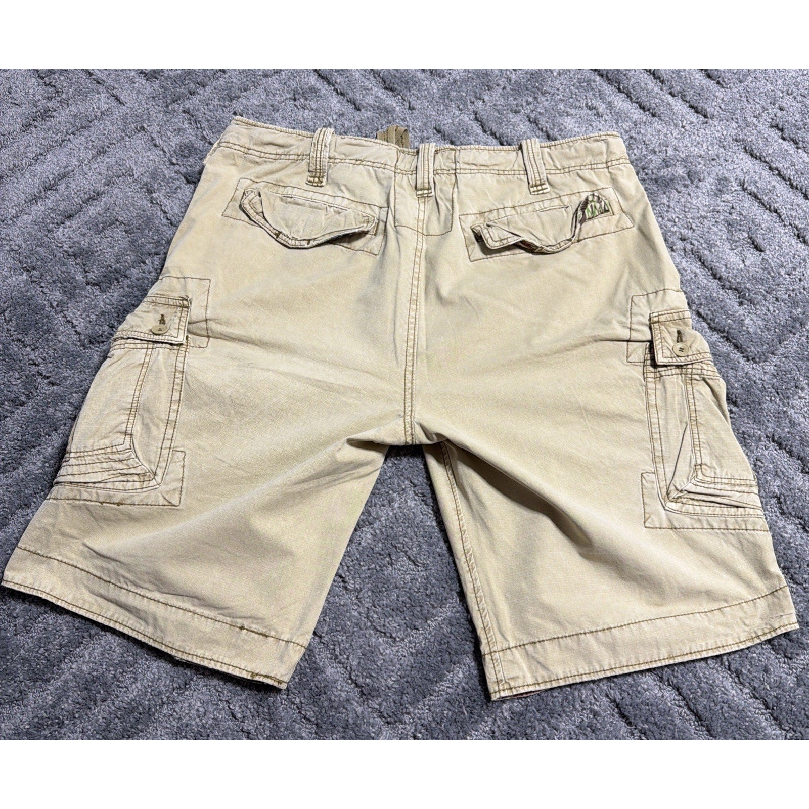 Vintage Jet Lag Cargo Shorts Mens 38 Organic Sanforized Utility Pockets Y2K