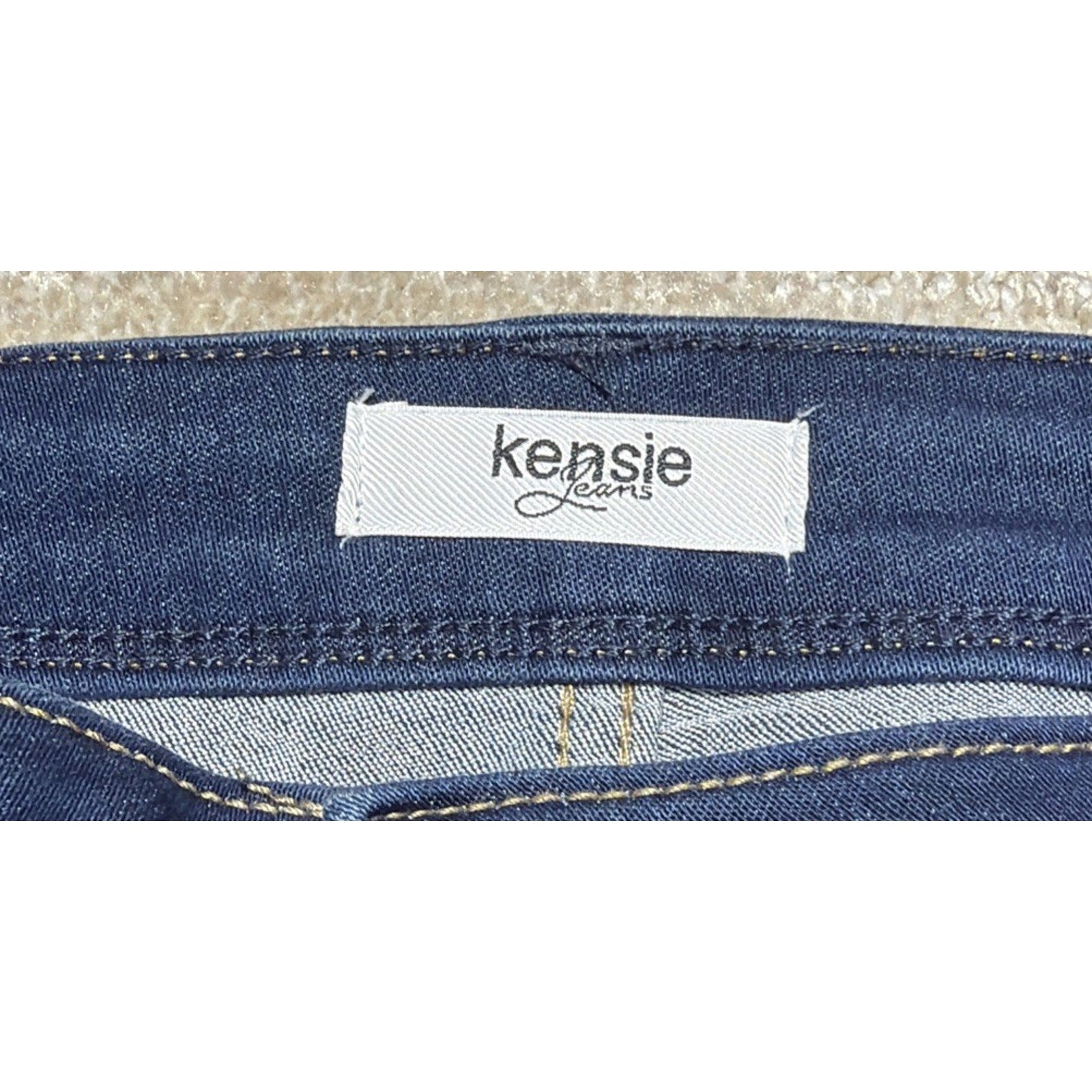 Kensie Jeans Ankle Skinny Mid Rise Stretch Blue Jeans Womens Size 10 NWOT