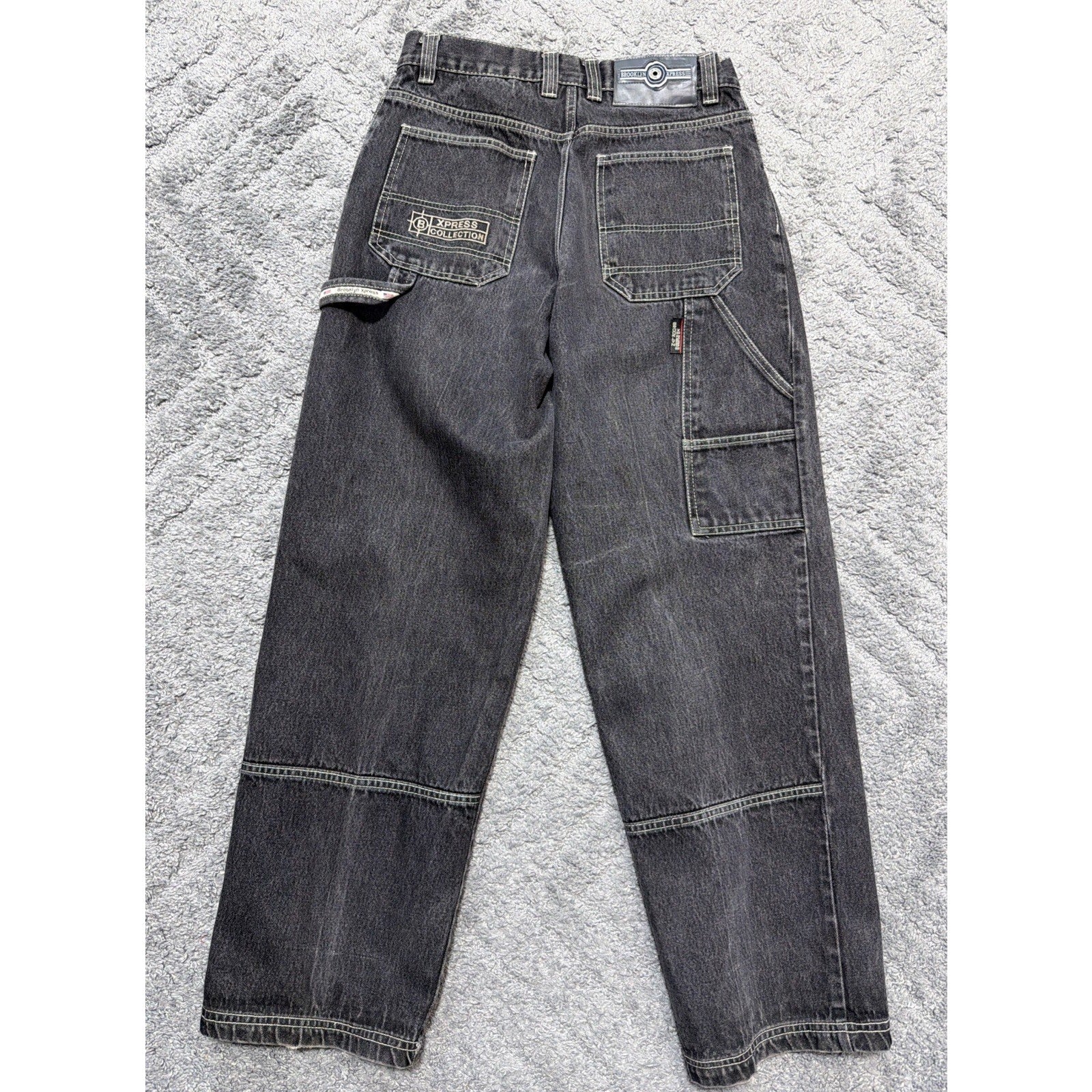 Vintage Brooklyn Xpress Jeans Mens 32 Carpenter Baggy Hip Hop Streetwear Y2K