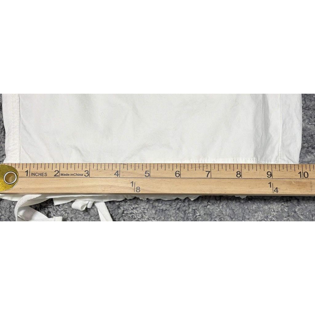 Wild Fable Women's Lightweight Pull On Wide Leg Baggy Cargo Pants Off White XS