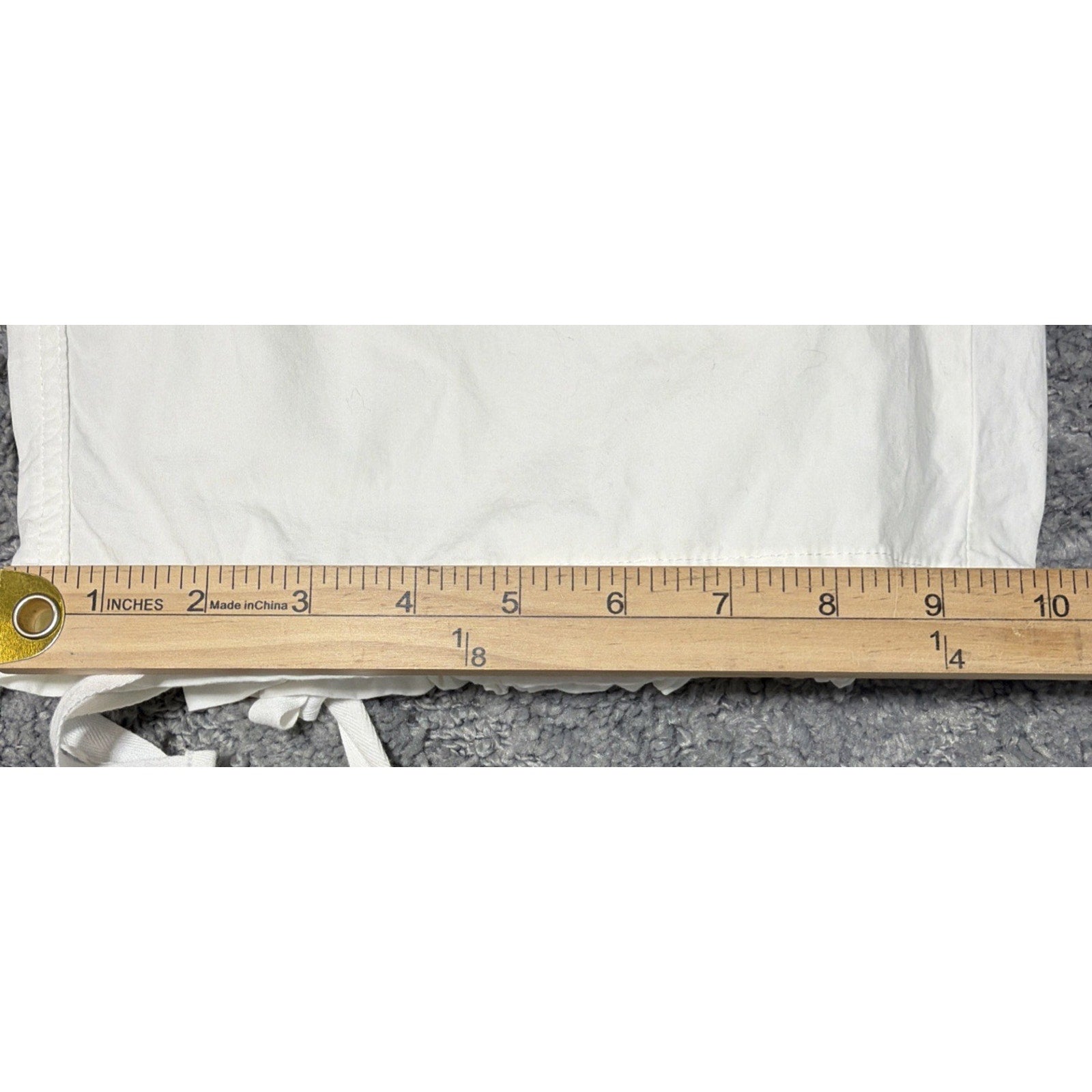 Wild Fable Women's Lightweight Pull On Wide Leg Baggy Cargo Pants Off White XS