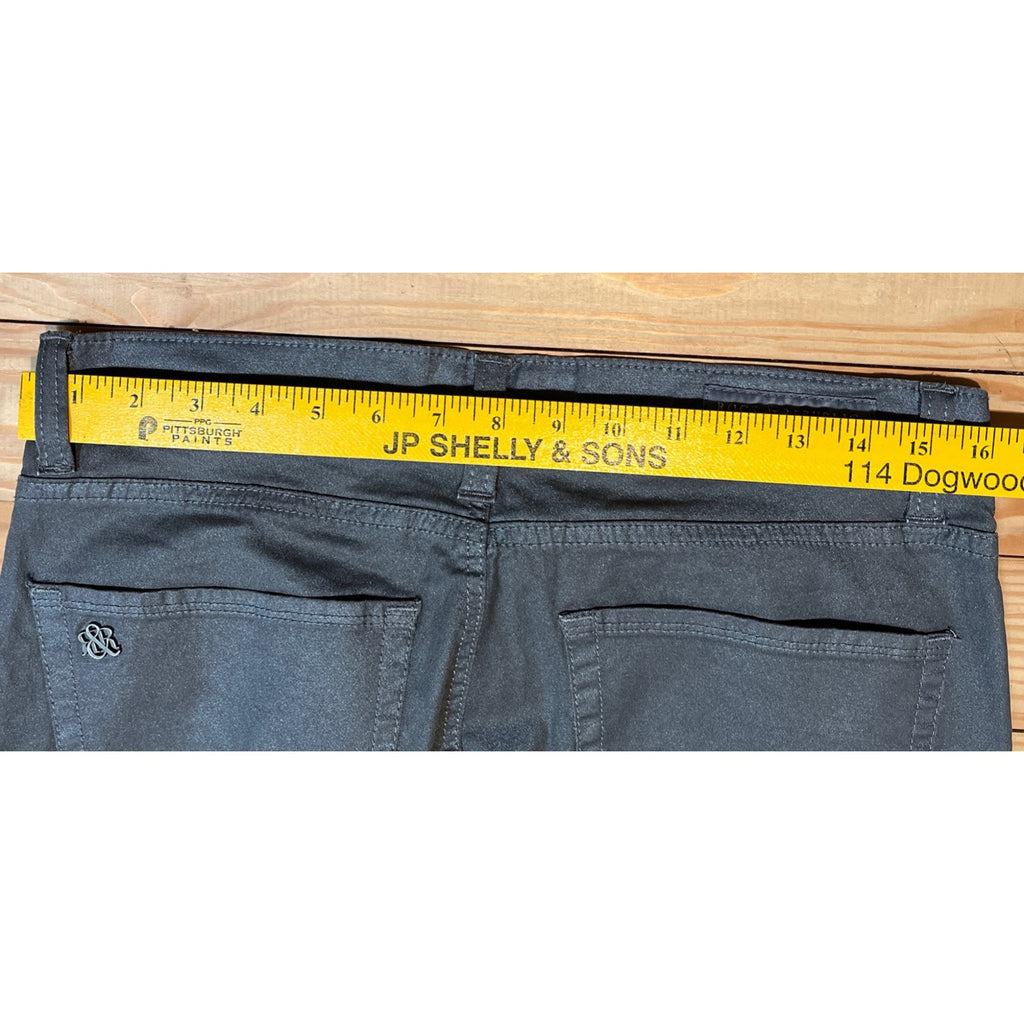Rock & Republic Berlin Silver Metallic Skinny Jeans Women's Sz 12 32x31 Stretch