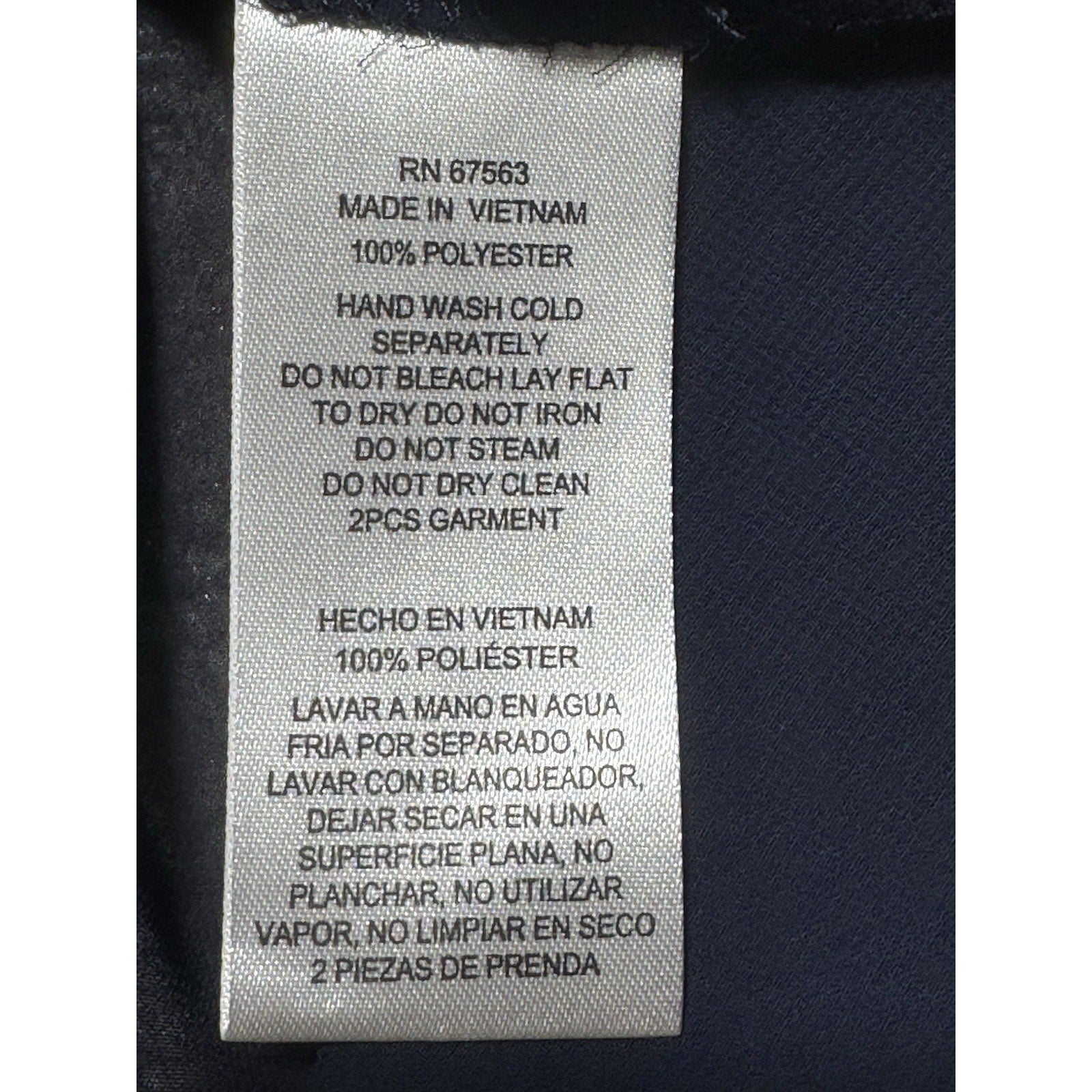 NWT SLNY 16P Deep Navy Sheer Beaded Open Front Duster Jacket Cover Up Petite