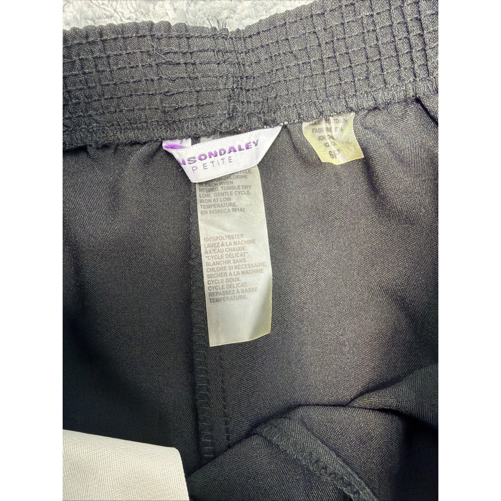 Allison Daley Women's Pants 6P Black High Rise Classic Pull-On Pockets New