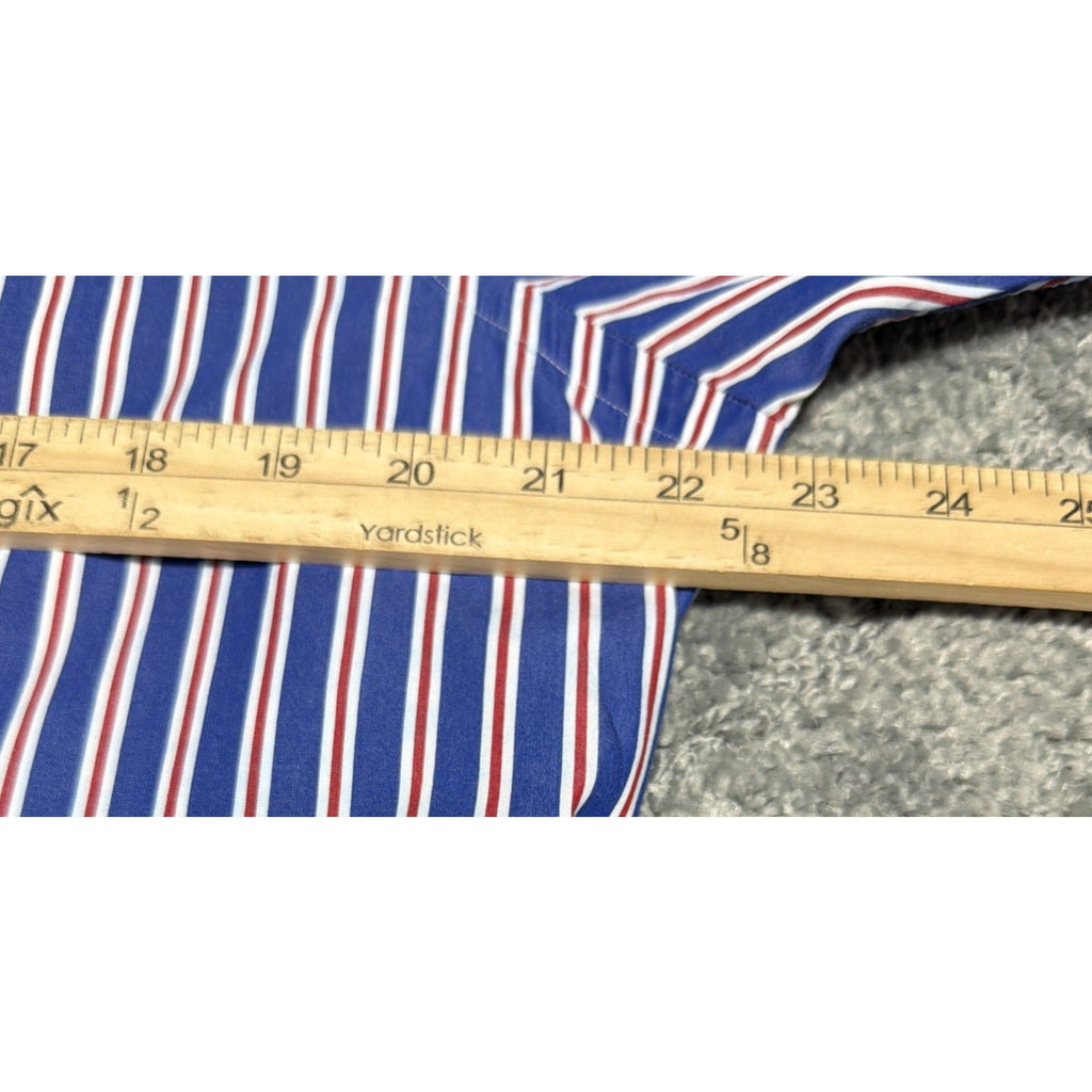 Ralph Lauren Mens Striped Button Down Long Sleeve Dress Shirt M Classic Fit Prep