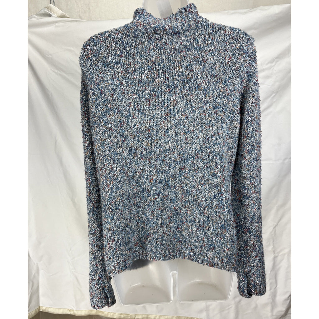 90s Vtg Women’s Knit Cardigan S Sag Harbor Sports Gray Button Up Pockets
