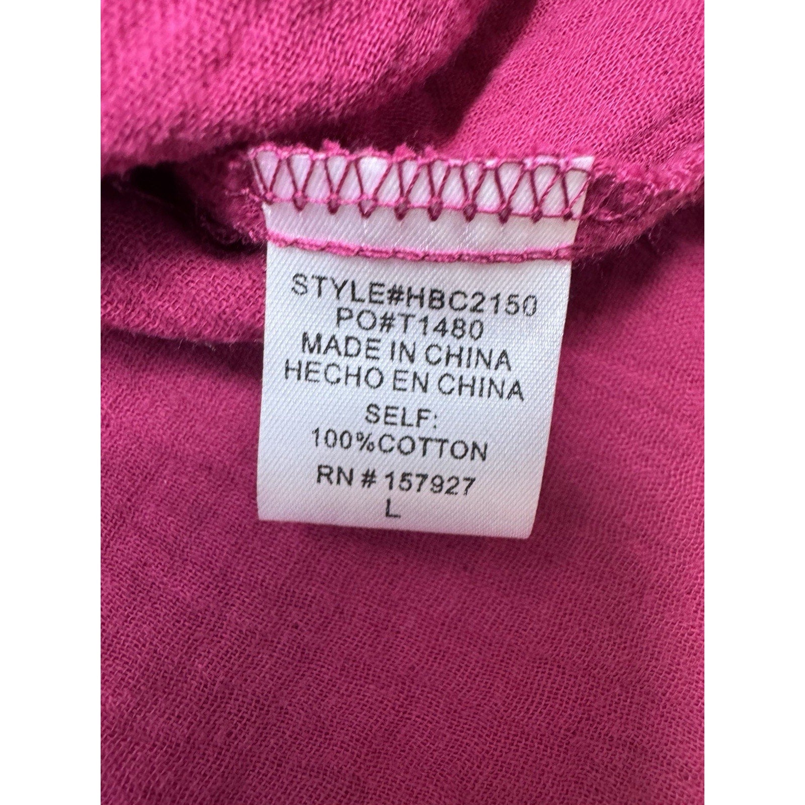 La Miel Crop Top Blouse Short Sleeve Pink Cotton Scoop Neck Tie Women’s Size L