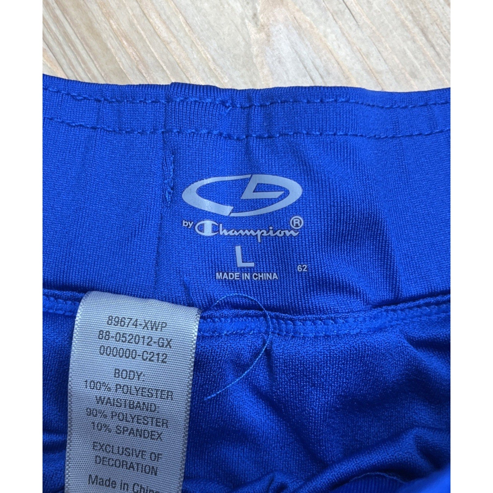 Champion Advanced High Performance Duo Dry Max Shorts Blue W/ Pocket Large