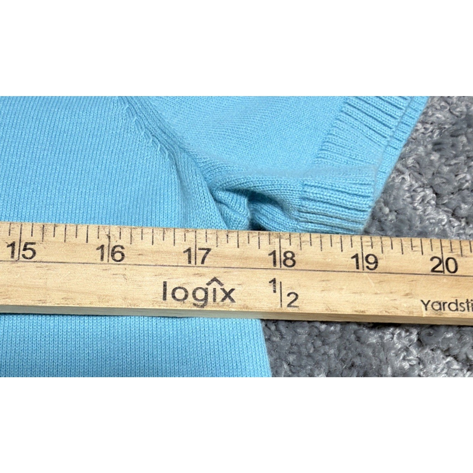 Talbots Embroidered Parakeet Birds Blue Short Sleeve Sweater Small Petite