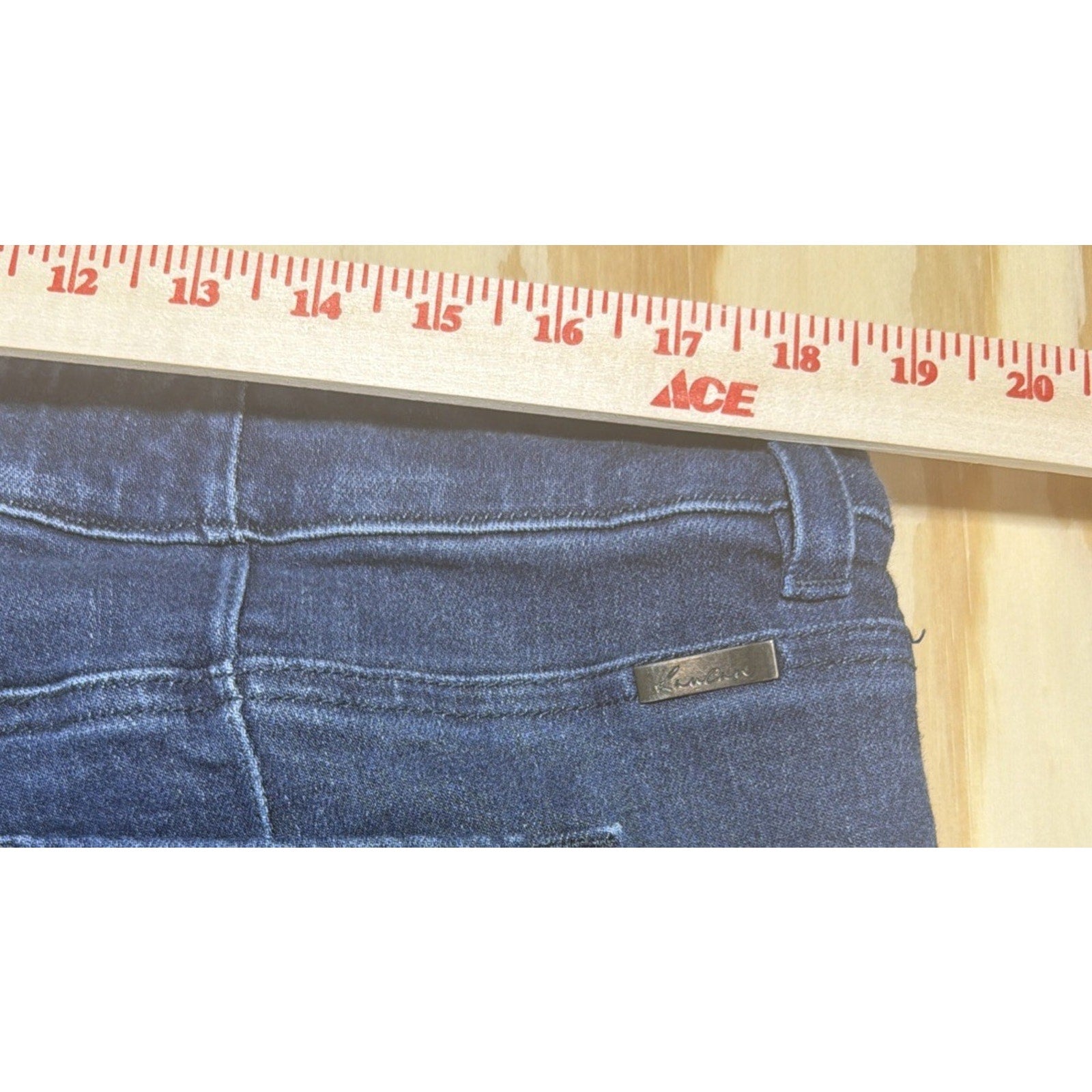 KanCan Womens Jeans Plus Size 20 Blue Skinny Slim Faded Mid Rise
