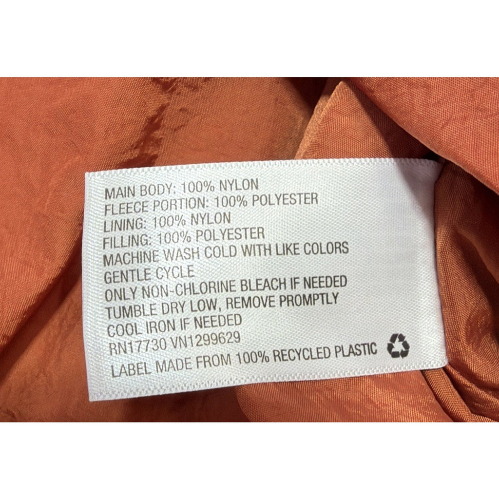 Wild fable Women’s Penny Jacket Full Zip Fleece Orange XXL NWT