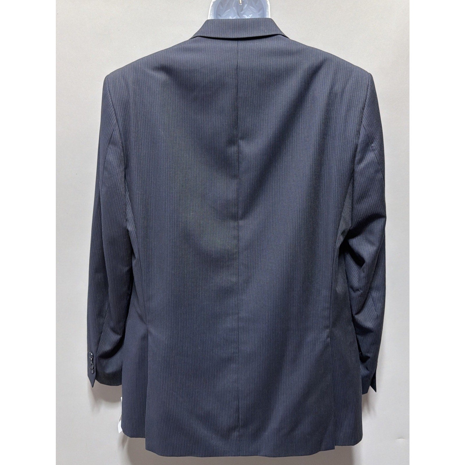 Calvin Klein Jacket Navy Blue 100% Wool Blazer Union Made In Canada NWT 40L