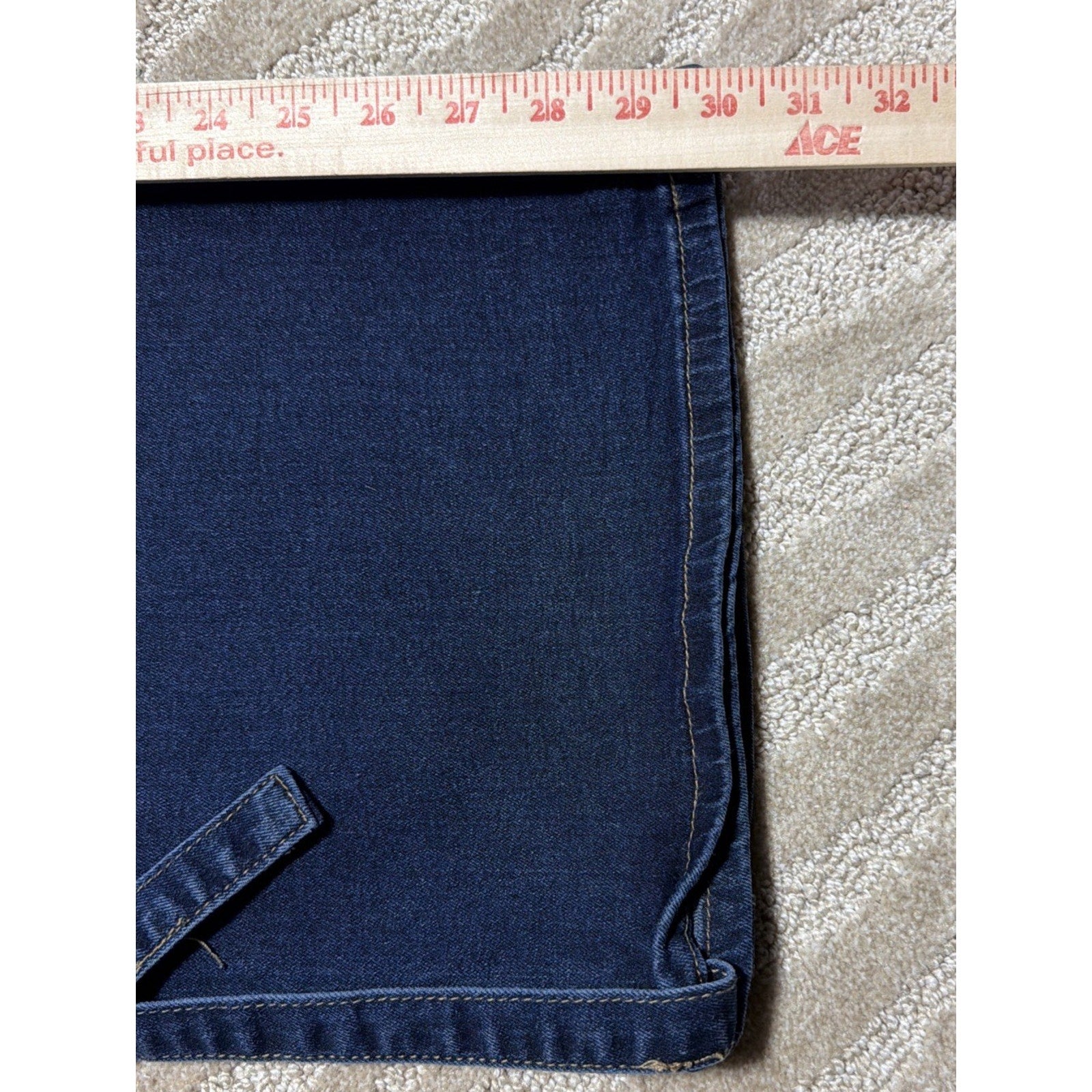 Y2K VIP Baggy Cargo Jeans Wide Leg Baggy Blue Denim 13/31 Strap Utility
