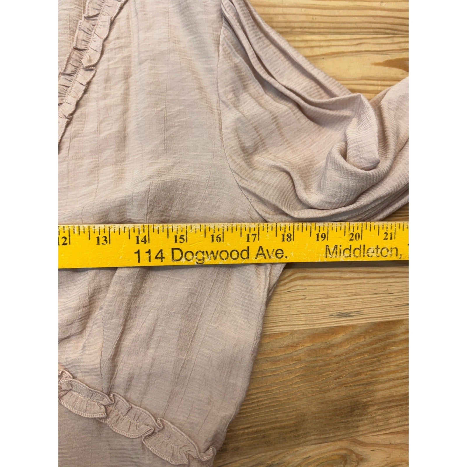 Missguided Boutique Bodysuit Taupe Long Peasant Sleeve Women’s Size 6 NWT