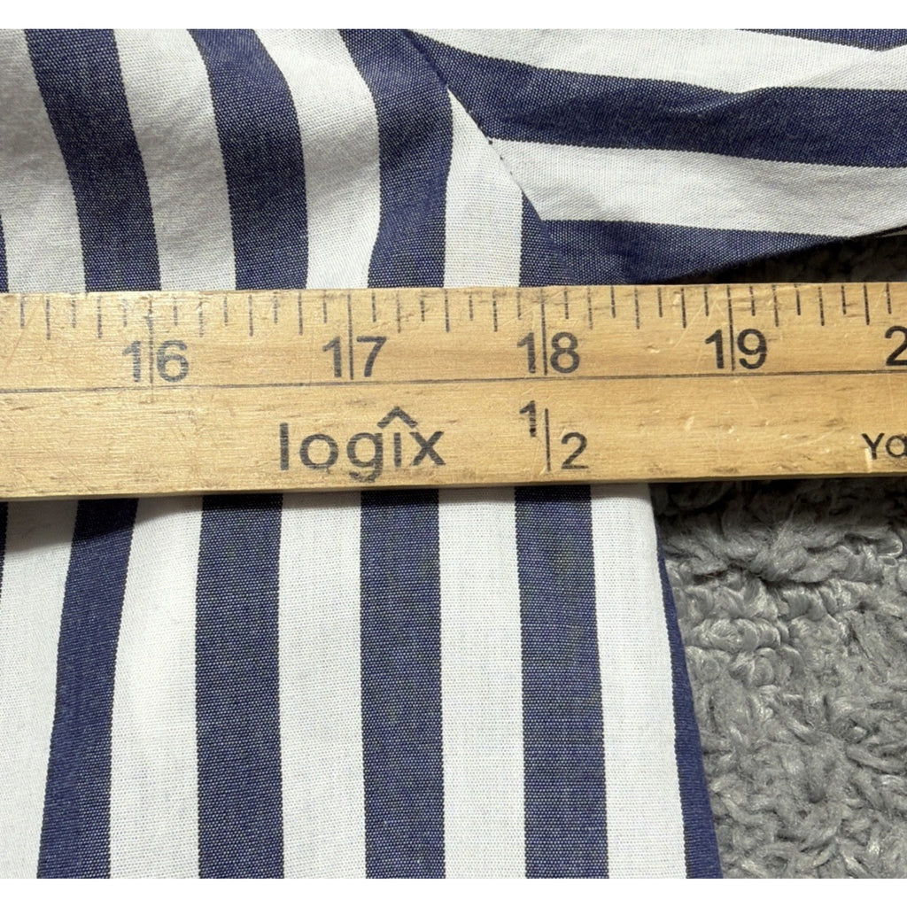 Anthropologie Womens Darcey Popover Swing Top Cotton Blue Stripe Size XXS NWT